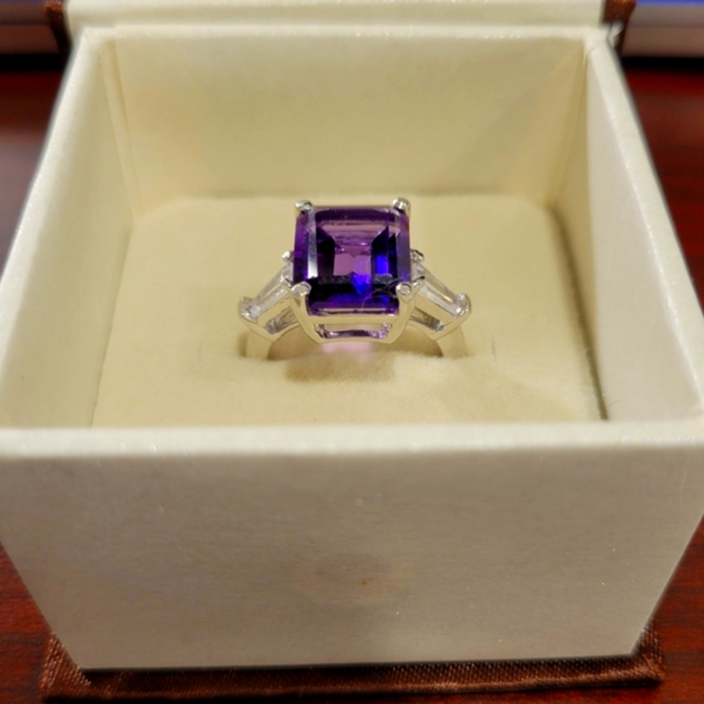 Diamond Amethyst Ring